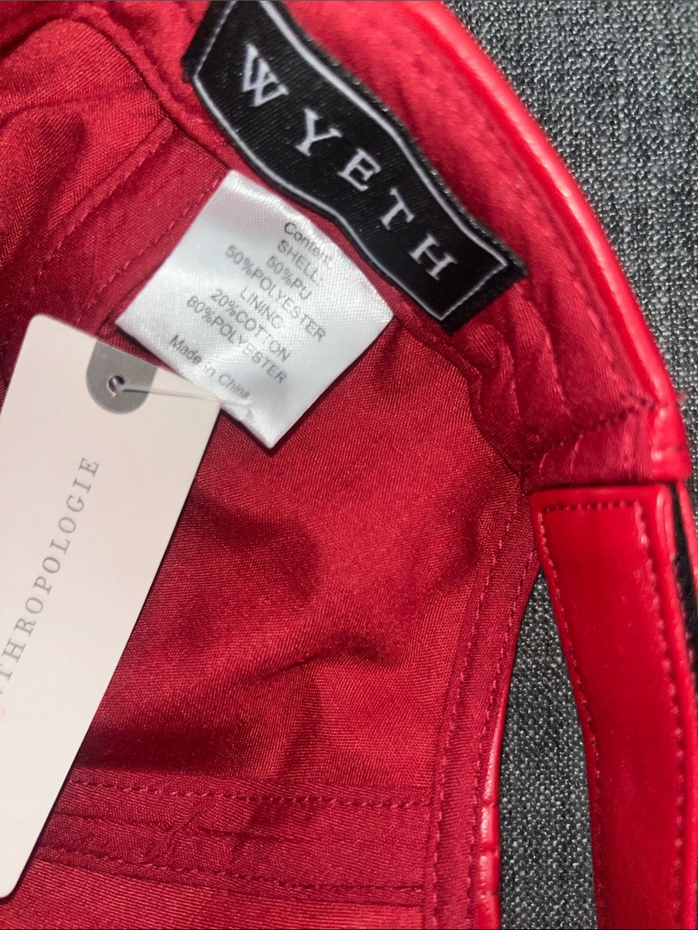 Anthropologie WYETH Faux Leather Cap - Picture 3 of 5